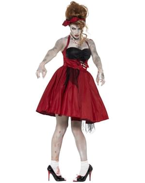 Zombie Rockabilly Kostyme Dame