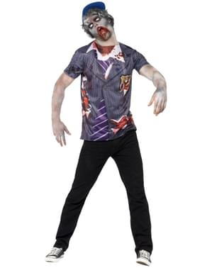 Kostuum zombie school boy voor mannen