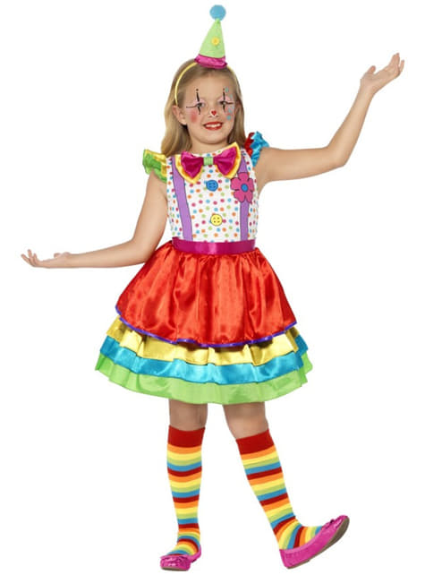 Dievčenský zábavný kostým malý klaun