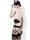 Ensemble lingerie fever officier de policière pour déguisement