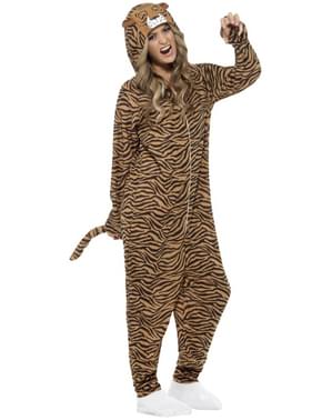 Déguisement Onesie tigre adulte