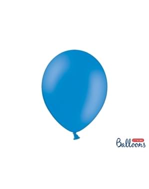 100 balon ekstra kuat berwarna biru jernih (30 cm)