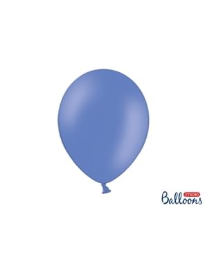 100 balon ekstra kuat berwarna abu-abu biru (30 cm)