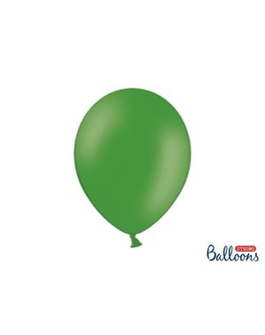 100 balon ekstra kuat berwarna hijau zamrud (30 cm)
