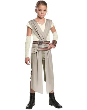 Rey Star Wars The Force Awakens Costume untuk anak perempuan