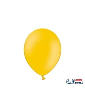 100 balon ekstra kuat berwarna oranye mengkilap (30 cm)