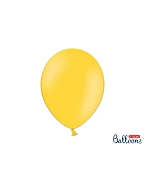 पीले रंग में 100 अतिरिक्त मजबूत गुब्बारे (30 सेमी)