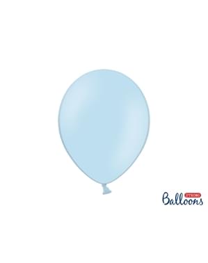 100 Balon Kuat dalam Pastel Blue, 30 cm