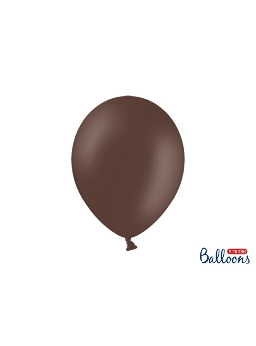 10 ballons extra résistants marron foncé (30 cm)