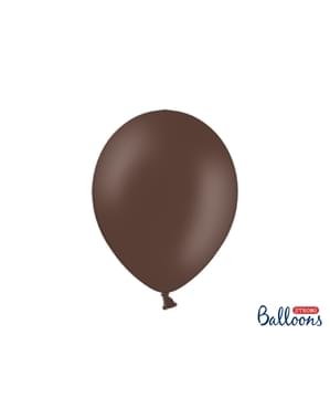 10 ekstra odpornih temno rjavih balonov (30 cm)