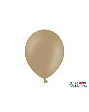 Pastel açık kahverengi 10 ekstra güçlü balon (30 cm)