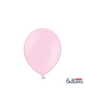 100 balon ekstra kuat berwarna pastel pink (30 cm)