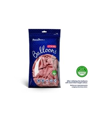 10 extra silných balonků (30 cm) pastelově růžových