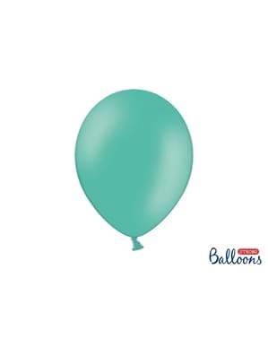 100 balon ekstra kuat berwarna biru laut (30 cm)