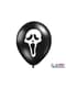 6 latex balloons in black with evil shadow (30 cm)
