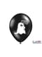 6 ballons en latex fantômes noir (30 cm)