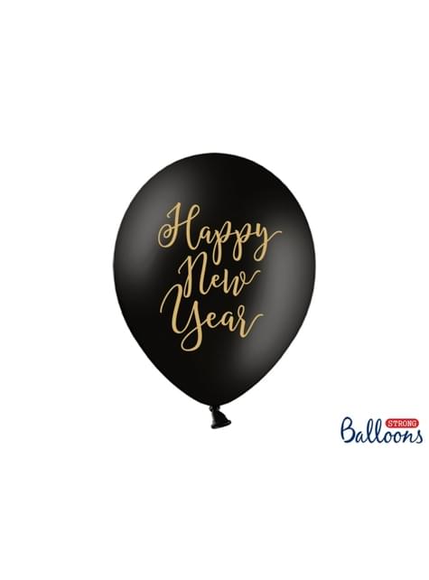 Superbe décoration ballon noir et or pour 2024 fêtes du Nouvel An
