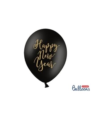 6 ballons extra résistants Nouvel An 