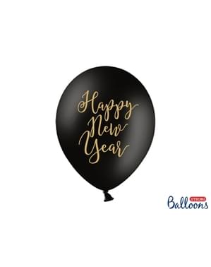 6 extra-strong balloons for New Year's Eve 