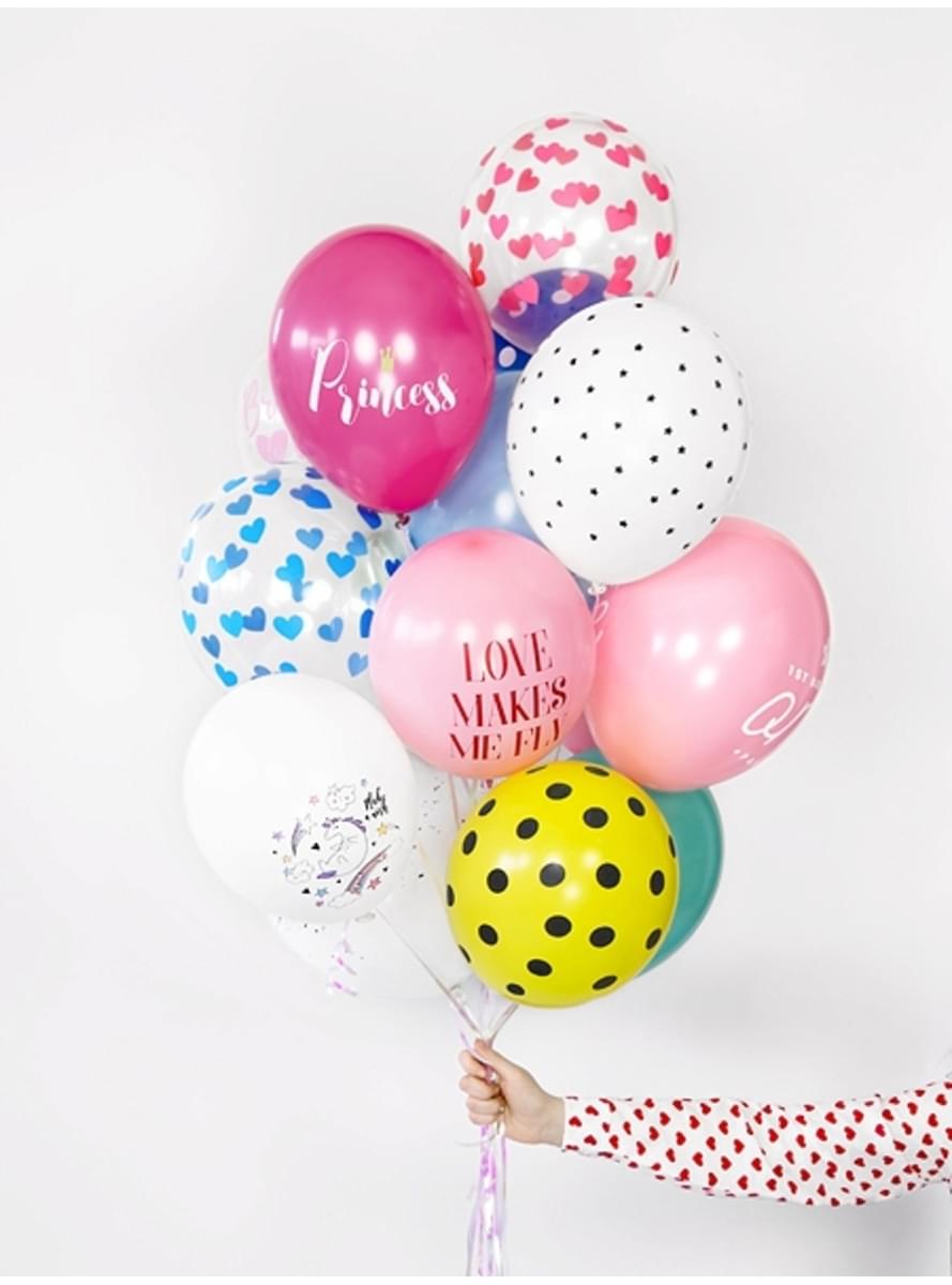 6 globos de látex de unicornio (30cm) - Unicorn Collection