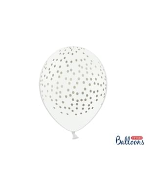 50 balon dengan bintik-bintik emas (30 cm)