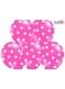 6 Luftballons pastellrosa mit weißen Punkten (30 cm)
