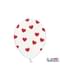 50 balony lateksowe w czerwone serca (30cm)