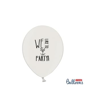 6 çeşit parti balonları (30 cm)