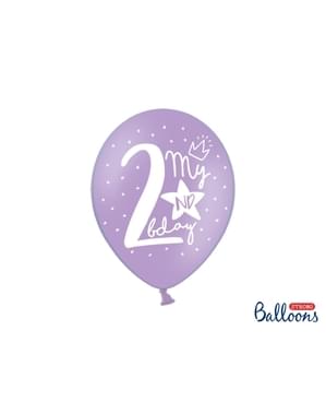 50 extra strong balloons for second birthday (30 cm)