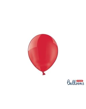 कोरल में 100 मजबूत गुब्बारे, 12 सेमी