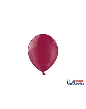 100 Strong Balloons in Glossy Burgundy, 12 cm