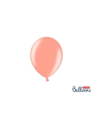 100 extra strong balloons in rose gold (12 cm)