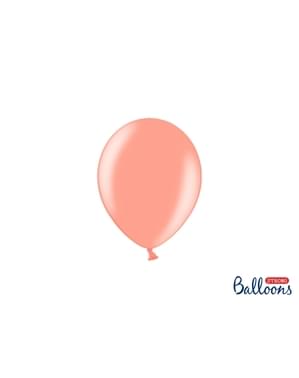 Gül altından 100 ekstra güçlü balon (12 cm)