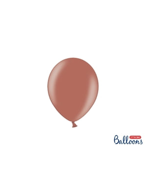 100 Strong Balloons in Terracotta, 12 cm