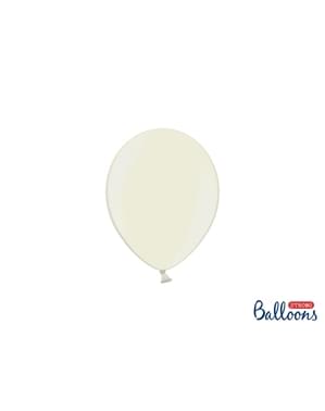 100 Strong Balloons in Beige, 12 cm