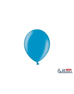 100 Strong Balloons in Light Turquoise Blue, 12 cm