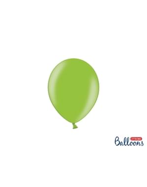 100 Strong Balloons in Bright Green, 12 cm