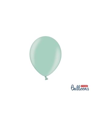 100 Strong Balloons in Bright Mint, 12 cm
