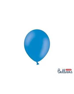 100 Strong Balloons in Medium Blue, 12 cm