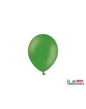 100 Strong Balloons in Emerald Green, 12 cm