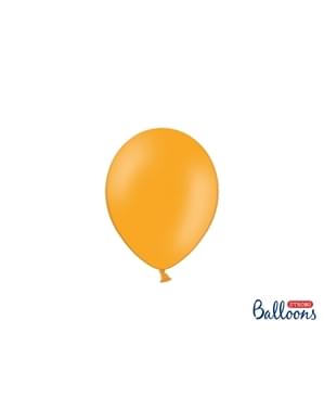 100 Strong Balloons in Tangerine Orange, 12 cm