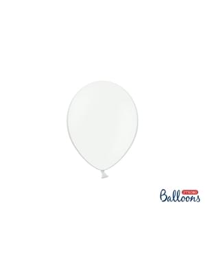 Beyaz, 100 Güçlü Balon, 12 cm