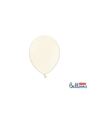 100 Strong Balloons in Pastel Beige, 12 cm