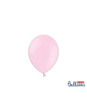 100 Strong Balloons in Pink, 12 cm