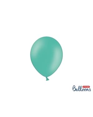 100 Strong Balloons in Turquoise Blue, 12 cm