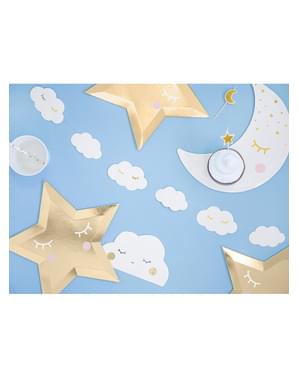 Grinalda de nuvens com pestanas - Little Star