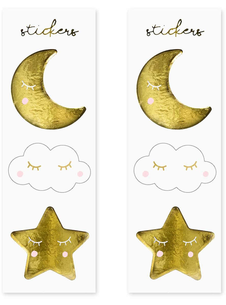 6 zsák édességgel csillagokkal és holdakkal - Arany Ég