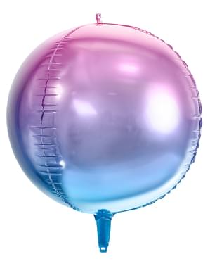 Ballon en forme de boule bleu et violet iridescent - Iridescent Mermaid