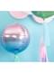 Globo con forma de bola azul y violeta iridiscente - Iridescent Mermaid