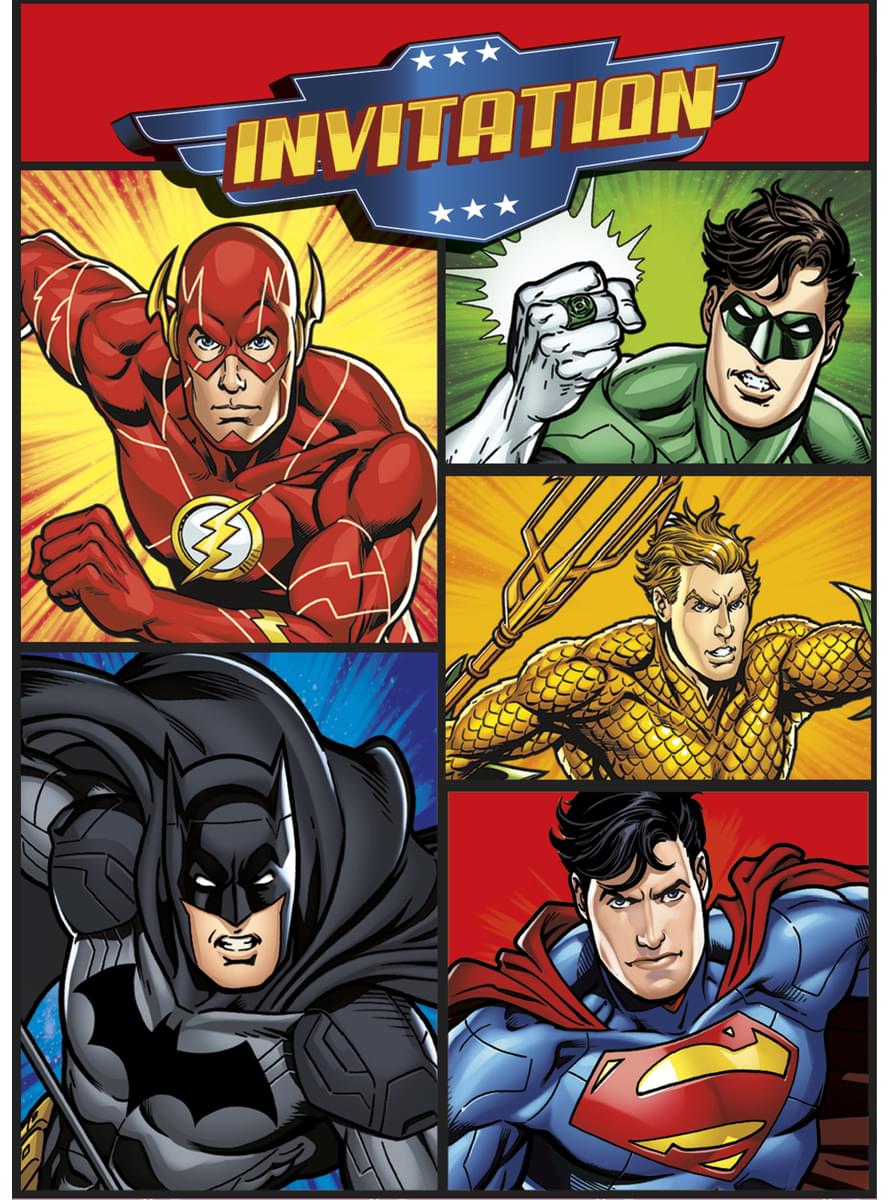 Pozivnice 8 Justice League Party